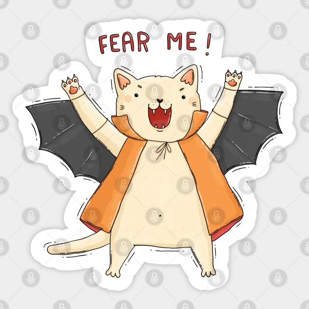 Fear Me! Sticker by Tania Tania